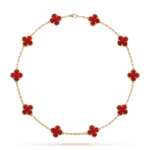 Clover Leaf Necklace · 925 Silver · 18K Gold Plated - Image 5