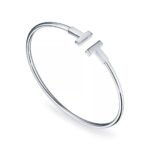 T Open Cuff Bracelet · 18K Gold Plated · Minimalist Design - Image 6