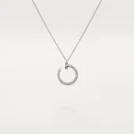 Gold-Plated Open Circle CZ Necklace - Image 6
