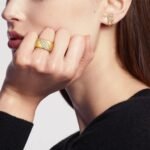 Gold-Plated Quilted Full CZ Ring | 925 Sterling Silver - Image 6