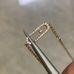 Gold-Plated CZ Geometric Chain Bracelet (18.5cm) - Image 6