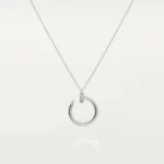 Gold-Plated Open Circle CZ Pendant Necklace - Image 7