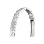 Gold-Plated Quilted CZ Bangle | V Gold - Image 7