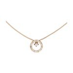 Gold-Plated CZ Circle Pendant Necklace - Image 7