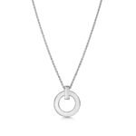 Small Circle Pendant Necklace · 18K Gold Plated · Adjustable Chain - Image 8