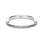 Lock Bracelet with Zirconia · 18K Gold Plated · Medium Size - Image 8