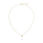 Gold-Plated Quilted Pendant Necklace - Image 8