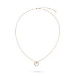 Gold-Plated CZ Circle Pendant Necklace - Image 8