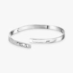 Gold-Plated CZ Slim Bangle Bracelet (4.5mm) - Image 8