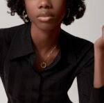 Gold-Plated Open Circle CZ Necklace - Image 8