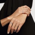 Gold-Plated Quilted Zirconia Ring - Image 7