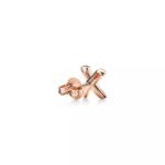 X Stud Earrings · 18K Gold Plated · Small Minimalist Design - Image 9