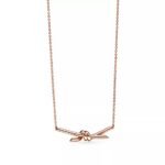 Minimalist Knot Pendant Necklace · 18K Gold Plated · Adjustable Chain - Image 6