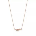 Small Knot Pendant Necklace · 18K Gold Plated · Zirconia · Adjustable Chain - Image 6