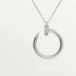 Gold-Plated Open Circle CZ Pendant Necklace - Image 9