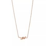 Minimalist Knot Pendant Necklace · 18K Gold Plated · Adjustable Chain - Image 6