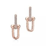 Link Earrings · Zirconia Accent · 18K Gold Plated · 1.5" Chain Design - Image 9