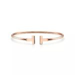 T Open Cuff Bracelet · 18K Gold Plated · Minimalist Design - Image 9