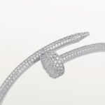 Gold-Plated Open Bangle with Cubic Zirconia | 3.5mm - Image 9