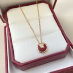 Gold-Plated Natural Stone Circle Necklace | V Gold - Image 9