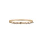 Gold-Plated Quilted CZ Bangle | V Gold - Image 9