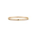 Gold-Plated Quilted Bangle | V Gold - Image 9