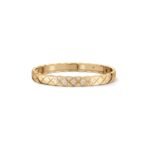 Gold-Plated Quilted CZ Bangle | V Gold - Image 9