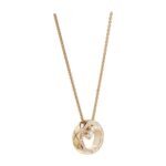 Gold-Plated CZ Circle Pendant Necklace - Image 9