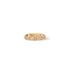 Gold-Plated Quilted Zirconia Ring - Image 8