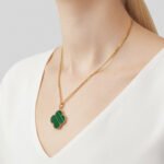 Gold-Plated Motif Pendant Long Necklace - Image 10