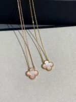 Clover Leaf Necklace,925 Silver, 18k Gold Plated - Image 45