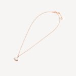 Gold Mother of Pearl Fan Pendant Necklace - Image 2