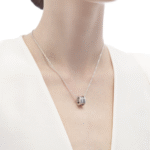 Gold Plated Circle Pendant Necklace - Image 6