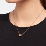 Gold Plated Double Circle Pendant Necklace - Image 15