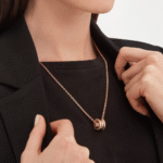 Gold Plated Circle Pendant Necklace - Image 9