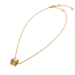 Gold Plated Circle Pendant Necklace - Image 2